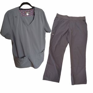 Koi Basics Scrub Set Pewter Gray Sz XL